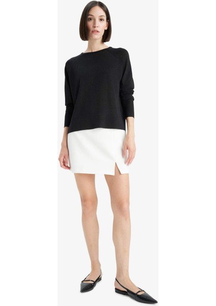 Regular Fit Bisiklet Yaka Triko Kazak C6818AX25WN