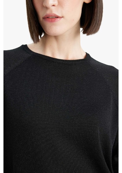 Regular Fit Bisiklet Yaka Triko Kazak C6818AX25WN