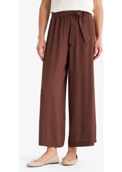 Culotte Geniş Paça Krinkıl Viskon Kapri C9565AX25SM