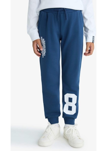 Erkek Çocuk Beli Lastikli Baskılı Eşofman Altı F2715A825WN