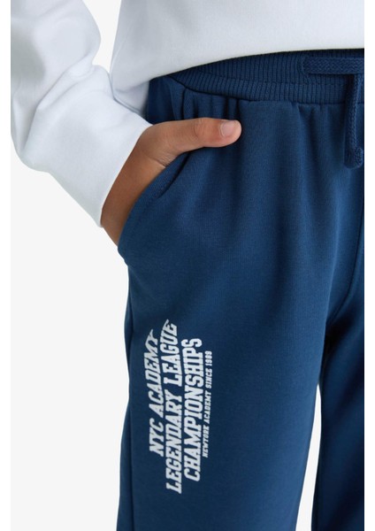 Erkek Çocuk Beli Lastikli Baskılı Eşofman Altı F2715A825WN