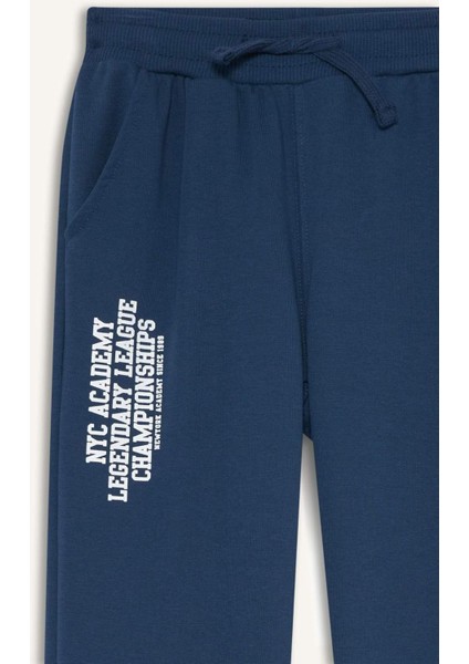 Erkek Çocuk Beli Lastikli Baskılı Eşofman Altı F2715A825WN