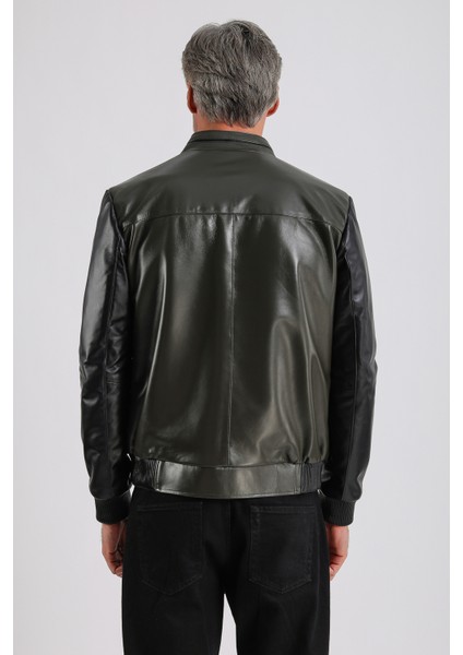 Yamal Erkek Hakiki Şişme Deri Mont