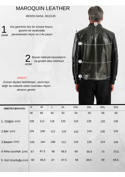 Yamal Erkek Hakiki Şişme Deri Mont