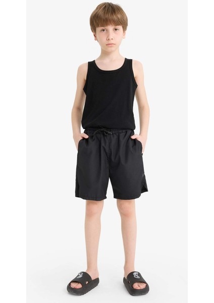 Erkek Çocuk Beli Lastikli Baskılı Şort F2417A825HS