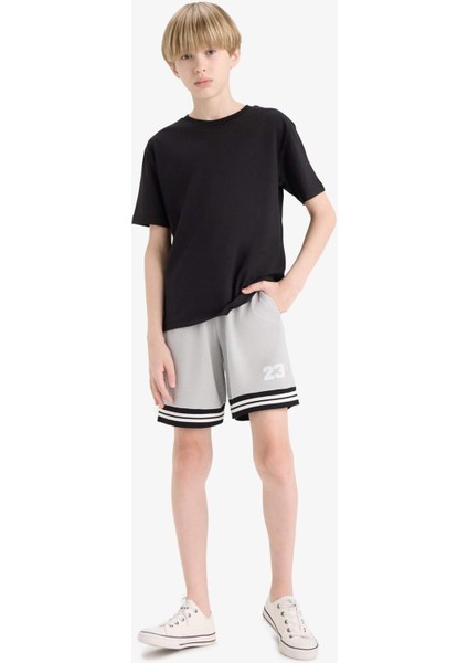 Erkek Çocuk Beli Lastikli Şort