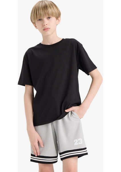 Erkek Çocuk Beli Lastikli Şort