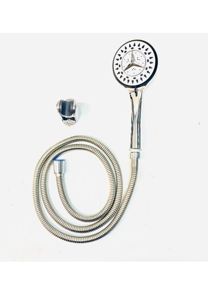 Modern Gri Banyo Duş Başlığı ve Telefon Seti, Şık ve Fonksiyonel Tasarım