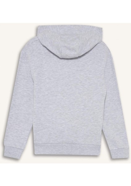 Erkek Çocuk Kapüşonlu Baskılı Sweatshirt F2846A825AU