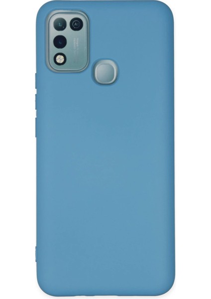Zengezur Newface Infinix Hot 10 Play Kılıf Nano Içi Kadife Silikon - Mavi