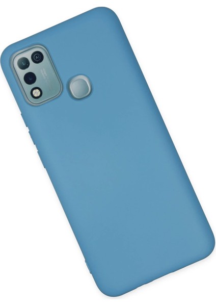 Zengezur Newface Infinix Hot 10 Play Kılıf Nano Içi Kadife Silikon - Mavi modelleri
