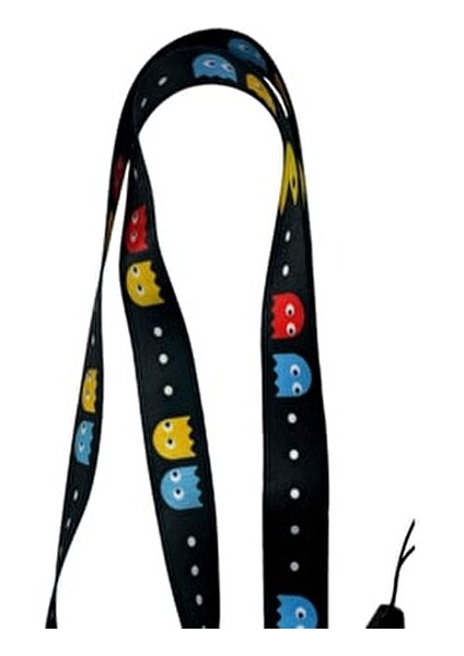 Pacman Boyun İpi 42 cm Uzunluk 25 mm Genişlik Canlı Renkli Yaka Kartlığı fırsatları