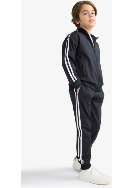 Erkek Çocuk 2'li Takım Fermuarlı Hırka Eşofman Altı D2042A825AU