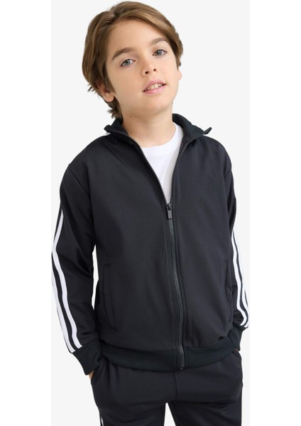 Erkek Çocuk 2'li Takım Fermuarlı Hırka Eşofman Altı D2042A825AU