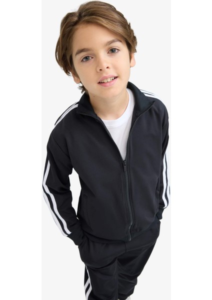 Erkek Çocuk 2'li Takım Fermuarlı Hırka Eşofman Altı D2042A825AU