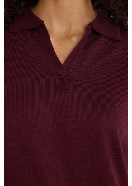 Regular Fit Polo Yaka Triko Kazak F0405AX25WN