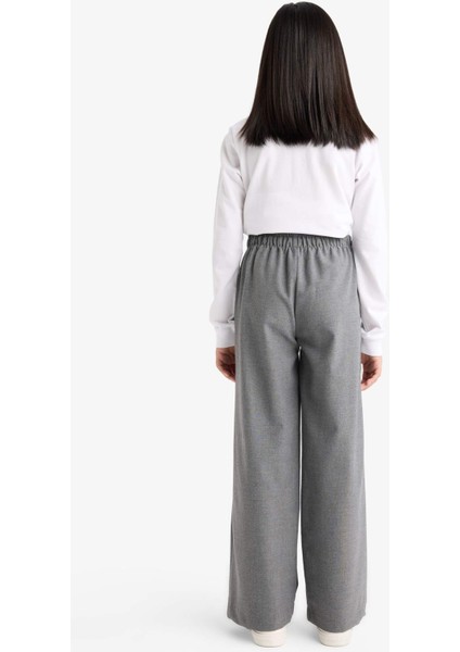 Kız Çocuk Wide Leg Geniş Paça Okul Pantolonu F2257A825AU