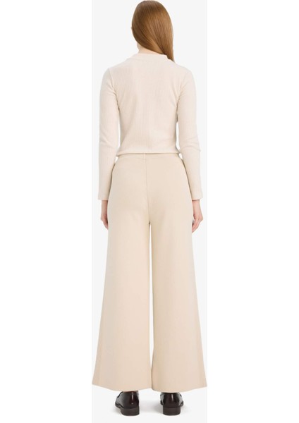Wide Leg Geniş Bol Paça Triko Pantolon F1102AX25AU