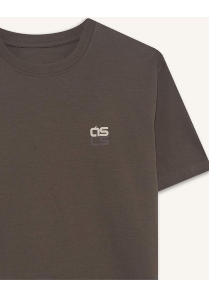 Regular Fit Bisiklet Yaka Baskılı Kısa Kollu Tişört F3472AX25AU