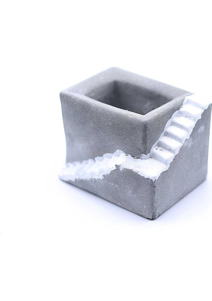 Merdivenli Beton Saksı 05 Gri fiyatları