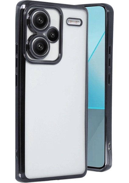 Zengezur Newface Xiaomi Redmi Note 13 Pro Plus Kılıf Razer Lensli Silikon - Siyah