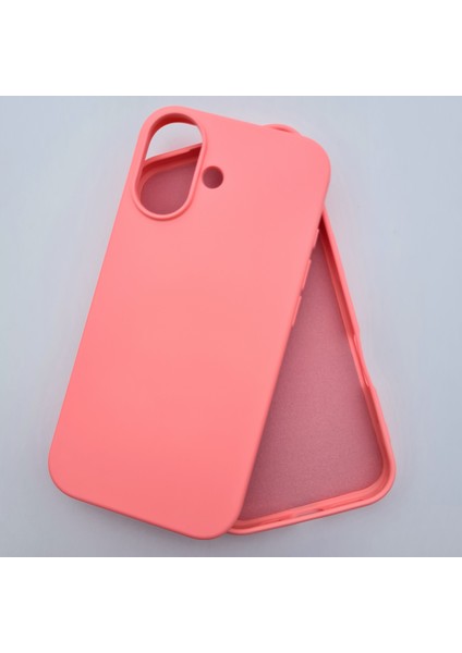 iPhone 17 ile Uyumlu Lansman Içi Kadife Esnek Soft Silikon Kılıf