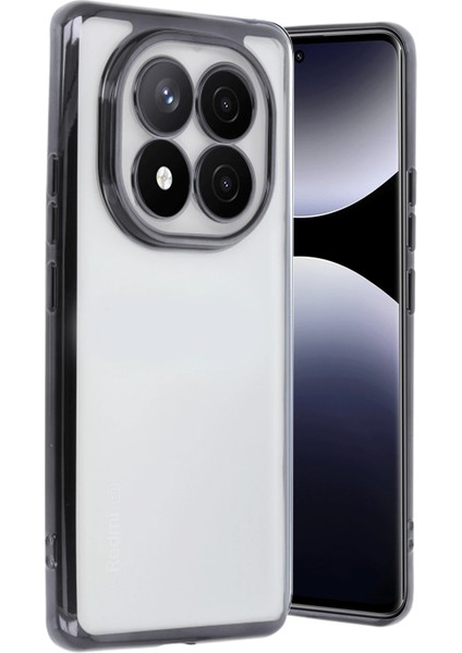 Zengezur Newface Xiaomi Redmi Note 14 Pro 5g Kılıf Razer Lensli Silikon - Siyah