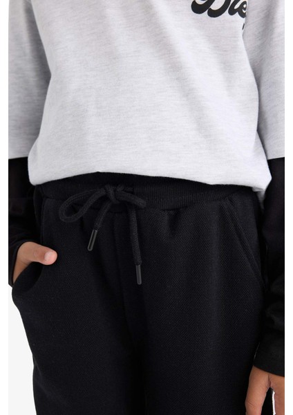 Erkek Çocuk 2'li Takım Baskılı Sweatshirt Eşofman Altı F2494A825AU