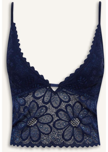 Dantelli Kapsız Pedsiz Balensiz Bralet-Fall in Love F3869AX25AU