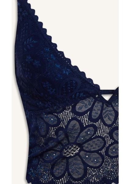 Dantelli Kapsız Pedsiz Balensiz Bralet-Fall in Love F3869AX25AU