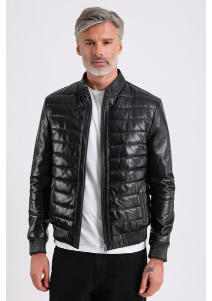 Yamal Erkek Hakiki Şişme Deri Mont indirimleri