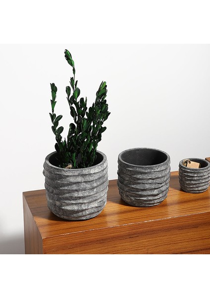 Nerius Saksı Büyük Boy Antrasit modelleri