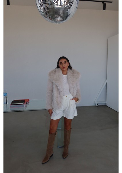 Beli Lastikli Yandan Cepli Şort