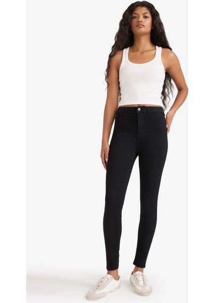 Yüksek Bel Bilek Boy Jean Pantolon B7498AX25AU