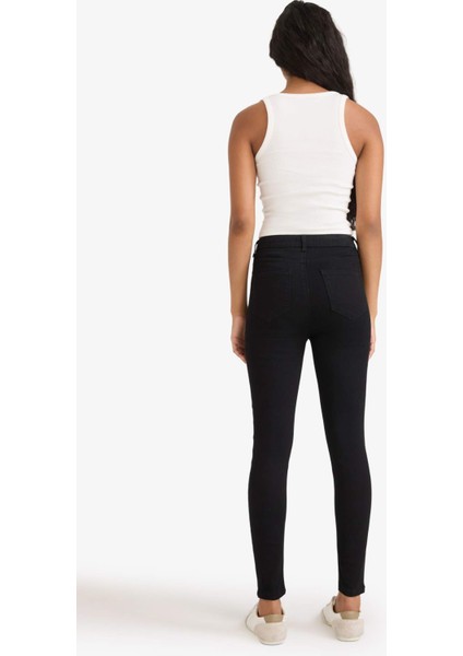 Yüksek Bel Bilek Boy Jean Pantolon B7498AX25AU