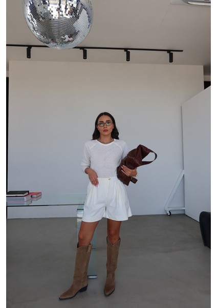 Beli Lastikli Yandan Cepli Şort fırsatları