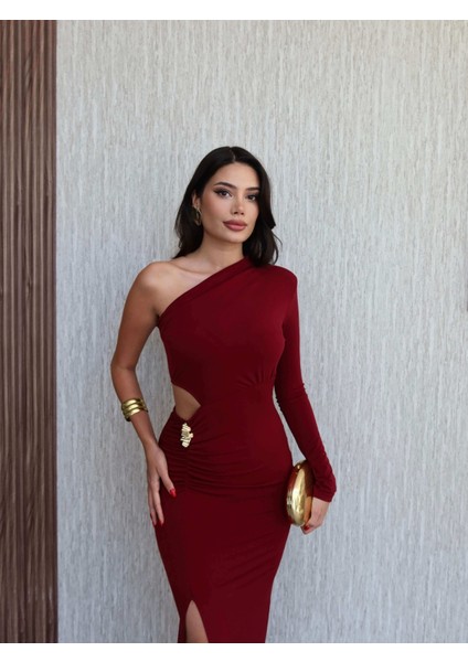 Bel Aksesuar Tek Kol Elbise fiyatları