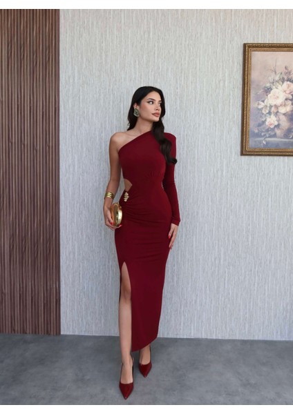 Bel Aksesuar Tek Kol Elbise fırsatları