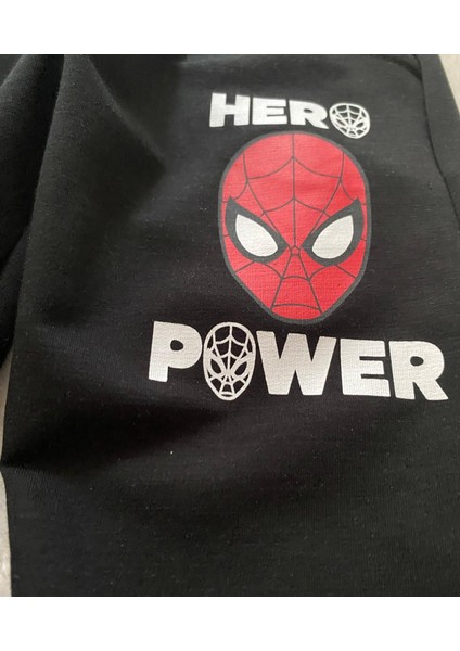 Spiderman Örümcek Adam Blackwhite 2 Iplik Kumaş Erkek Çocuk Alt Üst Takım Süper Kalite indirimleri