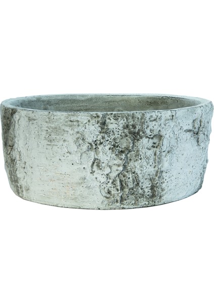 Huş Saksı Büyük Boy Gri