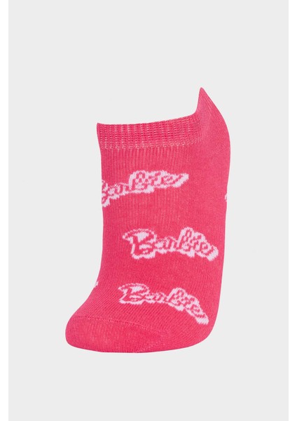 Kız Çocuk Barbie 3'lü Pamuklu Patik Çorap F4198A8NS