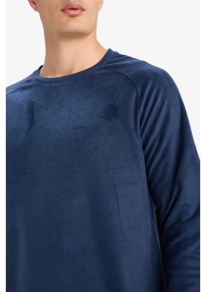 Pijama Takımı Polar Uzun Kollu Üst Kareli Uzun Alt C6117AX25WN