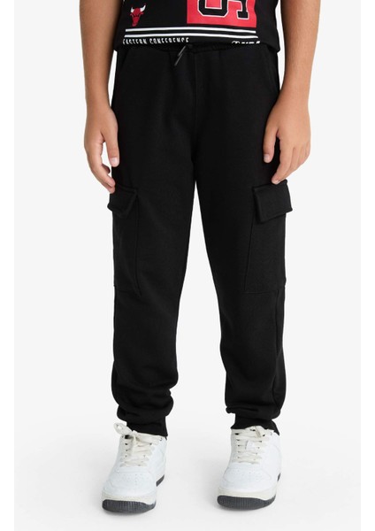 Erkek Çocuk Beli Lastikli Kargo Eşofman Altı F4171A825WN