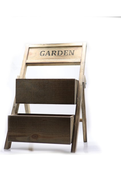 Iki Katlı Ahşap Saksı fiyatları