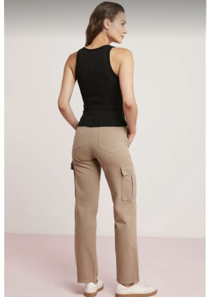 Siyah Kadın Fitilli Görünümlü Kalın Askılı Basic Atlet-Mrs.idealncri