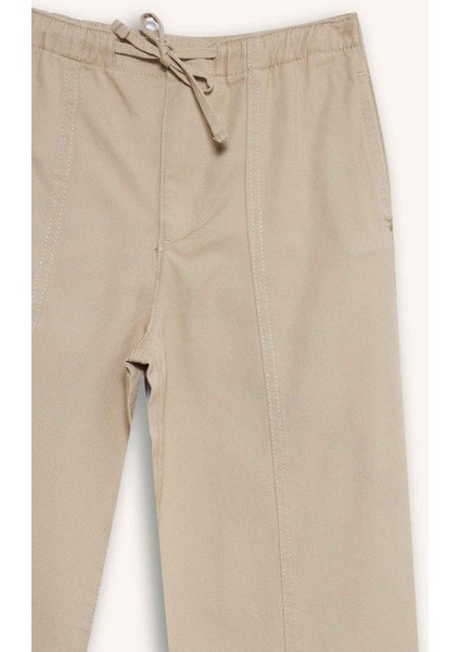 Kız Çocuk Wide Leg Geniş Paça Pamuklu Okul Pantolonu