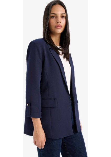 Regular Cepli Apoletli Blazer Ceket F3694AX25SM