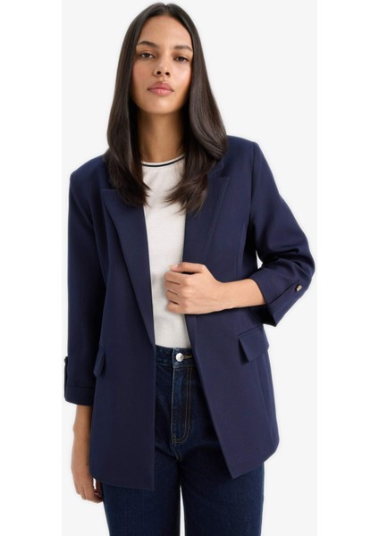 Regular Cepli Apoletli Blazer Ceket F3694AX25SM