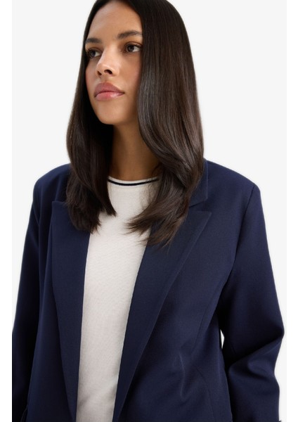 Regular Cepli Apoletli Blazer Ceket F3694AX25SM