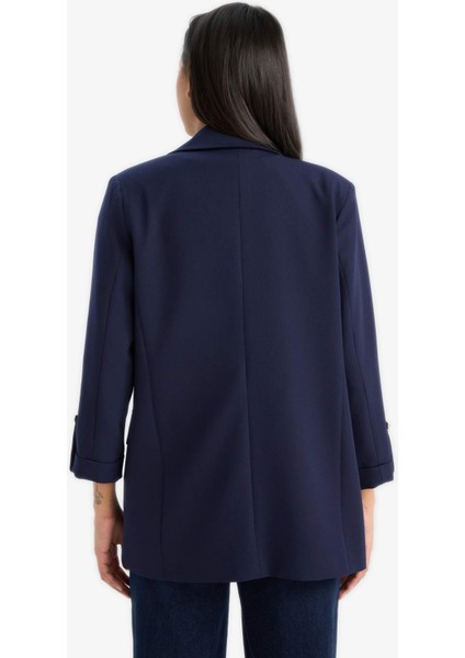 Regular Cepli Apoletli Blazer Ceket F3694AX25SM